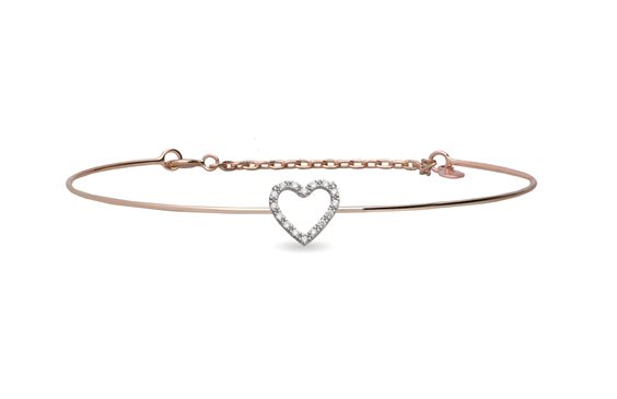 Bracelet Rubinia Woman in Rose Gold Diamante 0.10 Ct BR260R-BBT-M - BR260R-BBT-M